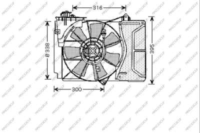 Fan, engine cooling (TY320F001)