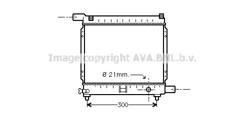 Radiator, engine cooling (MS2179)