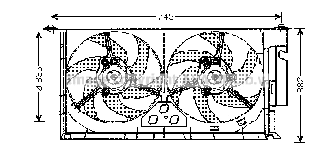 Fan, engine cooling (PE7537)