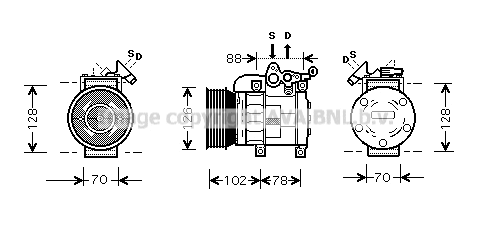 Compressor, air conditioning (AUK169)