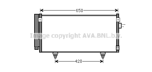 Condenser, air conditioning (SU5077D)