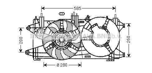 Fan, engine cooling (FT7573)