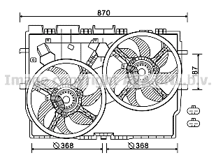 Fan, engine cooling (FT7583)