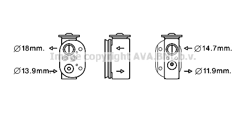 Expansion Valve, air conditioning (BW1497)