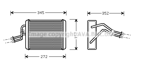 Heat Exchanger, interior heating (FD6317)