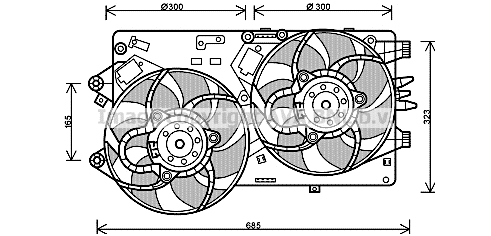Fan, engine cooling (FT7554)