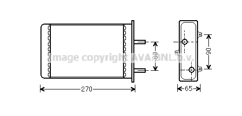 Heat Exchanger, interior heating (LC6064)