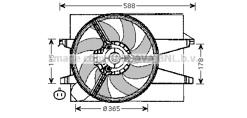 Fan, engine cooling (FD7541)