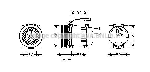 Compressor, air conditioning (DFAK033)