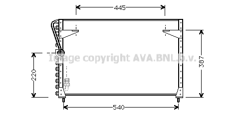 Condenser, air conditioning (VO5072)