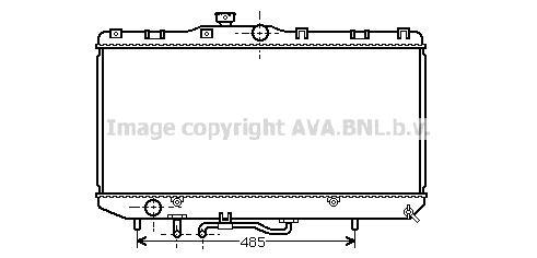 Radiator, engine cooling (TO2146)