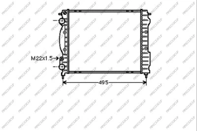 Radiator, engine cooling (RN023R013)