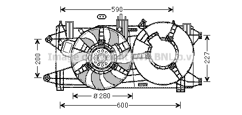 Fan, engine cooling (FT7596)