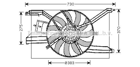 Fan, engine cooling (OL7532)
