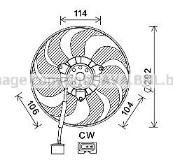 Fan, engine cooling (VN7539)