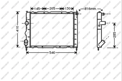 Radiator, engine cooling (RN320R008)