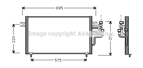 Condenser, air conditioning (MT5119)