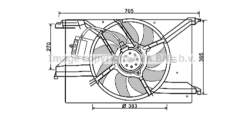 Fan, engine cooling (FT7579)