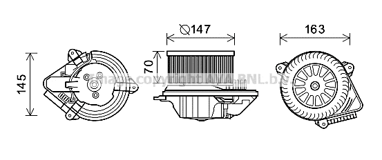 Electric Motor, interior blower (CN8293)