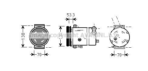 Compressor, air conditioning (DWAK018)
