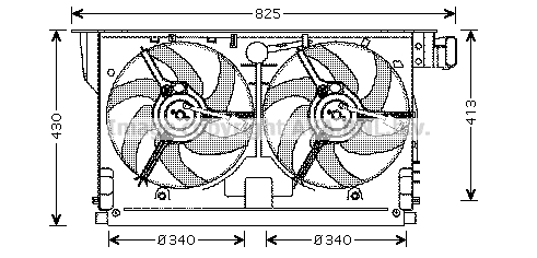 Fan, engine cooling (PE7519)