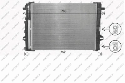 Condenser, air conditioning (ME424C001)