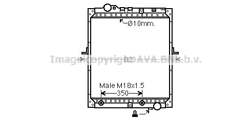 Radiator, engine cooling (ME2183)
