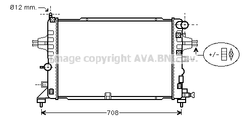 Radiator, engine cooling (OLA2381)
