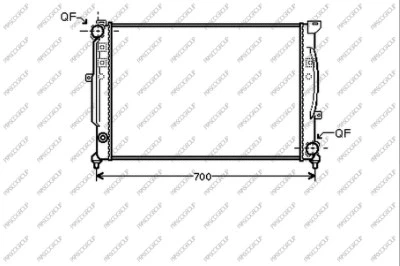 Radiator, engine cooling (AD017R016)