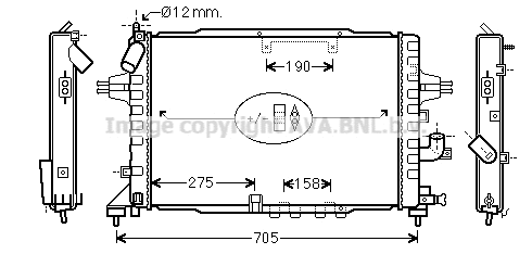 Radiator, engine cooling (OLA2365)
