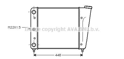 Radiator, engine cooling (VN2022)