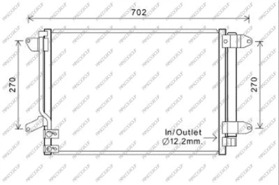 Condenser, air conditioning (VG424C001)