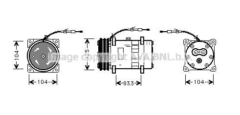 Compressor, air conditioning (UVK107)