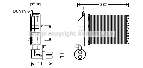Heat Exchanger, interior heating (FT6259)