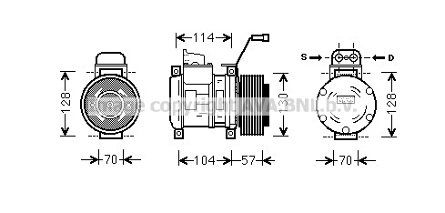 Compressor, air conditioning (MEK190)