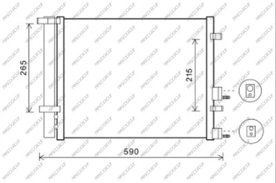 Condenser, air conditioning (HN200C002)