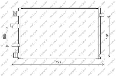 Condenser, air conditioning (DS710C003)