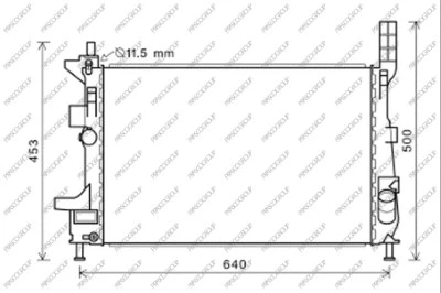 Radiator, engine cooling (FD719R006)