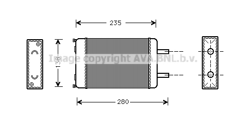 Heat Exchanger, interior heating (CN6053)