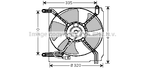 Fan, engine cooling (DW7504)