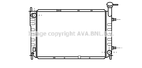 Radiator, engine cooling (FD2184)
