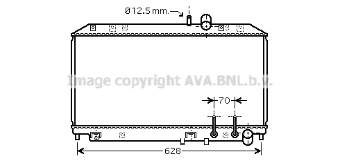 Radiator, engine cooling (MZ2177)