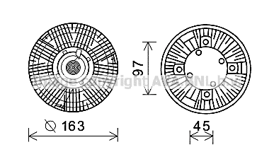 Clutch, radiator fan (MEC262)