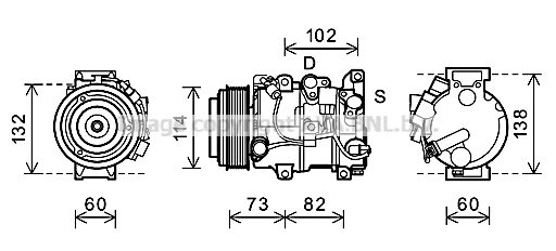Compressor, air conditioning (TOK639)