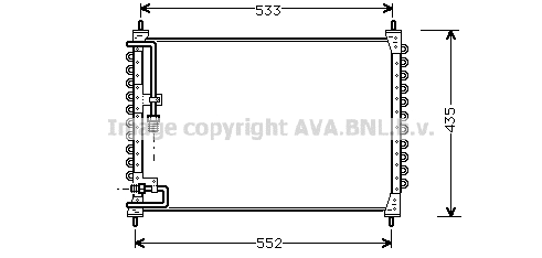 Condenser, air conditioning (VO5074)