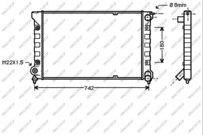 Radiator, engine cooling (VG028R003)