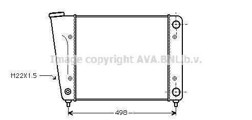 Radiator, engine cooling (VN2010)