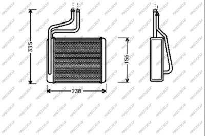 Heat Exchanger, interior heating (FD105H001)