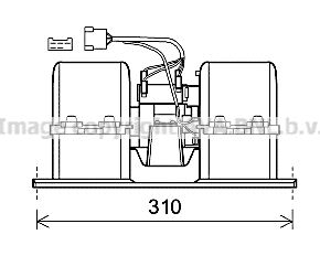 Electric Motor, interior blower (VL8082)