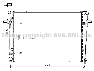 Radiator, engine cooling (KA2251)